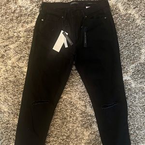 BANANA REPUBLIC WOMEN BLACK/BLACK JEANS